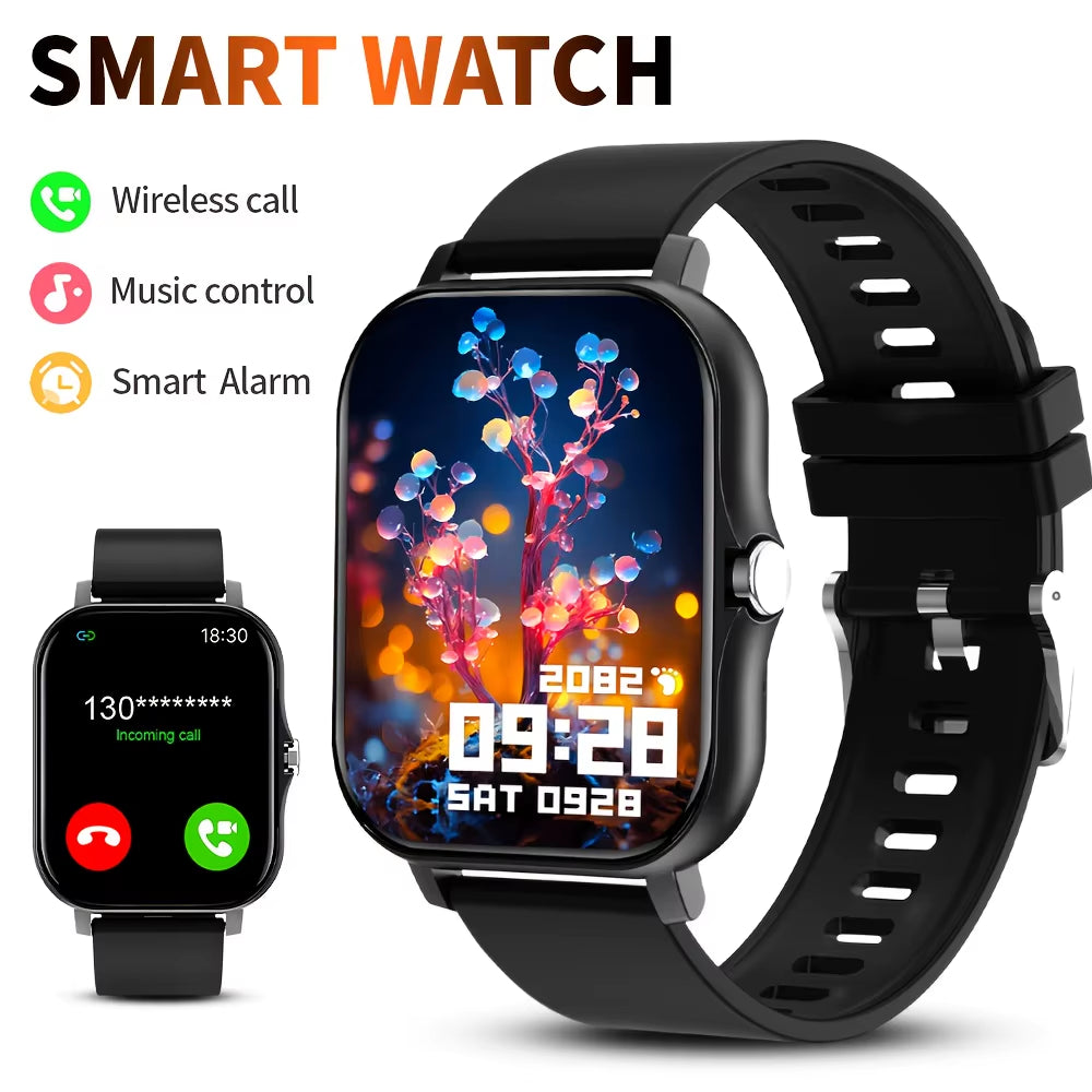 2025 New Smart Watch Bluetooth Call Message Reminder Man Woman Gift Full Touch Screen Sports Fitness Smart Watch